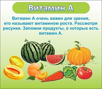 Стенд Витамин А, 0,4*0,39м