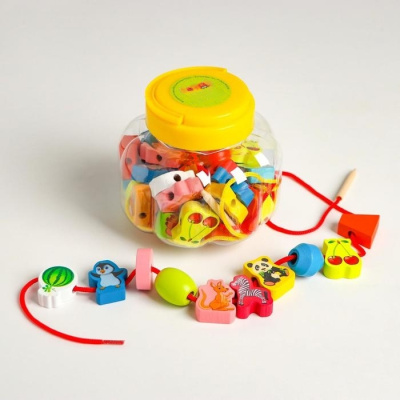 Шнуровка в банке, 40 деталей