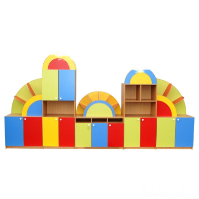 Стенка для игрушек Радуга