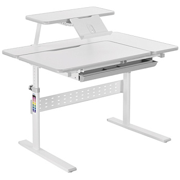 Растущая парта-трансформер с полкой и подставкой для книг