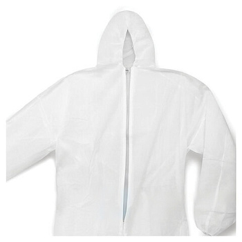 Комбинезон одноразовый с капюшоном Каспер-классик, плотность 30 г/м2, материал спанбонд, размер XL (52-54), белый