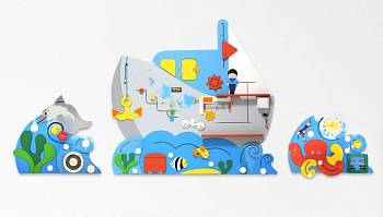 Комплект бизибордов Морское путешествие