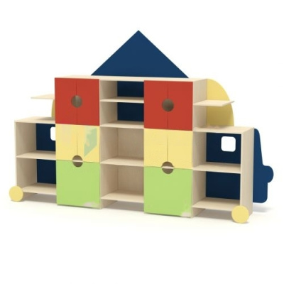 Стенка для игрушек Перекресток, 3010х475х1850 мм