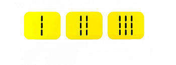 Набор тактильных предупреждающих наклеек на поручни (3 шт.), 70x50 мм