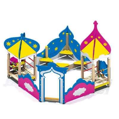 Песочный дворик Восточная сказка  3800х3760 мм, h 3600 мм