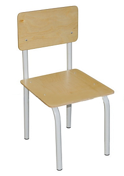 Стул детский на металлокаркасе нерегулируемый, фанера