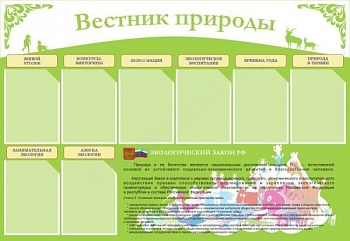 Стенд Вестник природы ,1,45х1,0 м