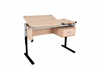 Стол ученический Parta 2/70-40 с подвесной тумбой, 1100х500х525-765 мм