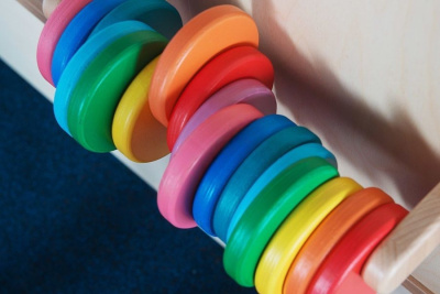 Тактильно-развивающая Панель детская Цветные круги