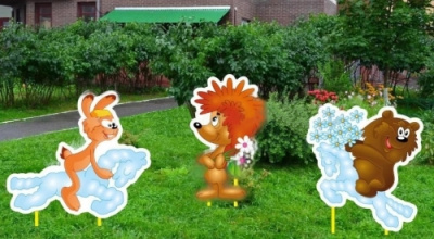 Композиция уличных фигур Зверята