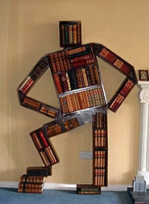 Стеллаж для книг Человек, 2250х300х2900 мм