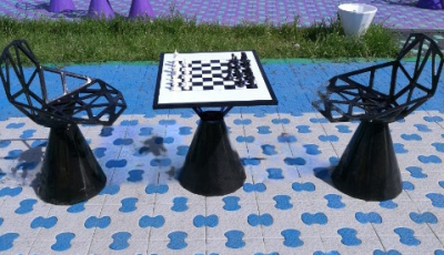 Всепогодные шахматы/ шашки с игровым полем