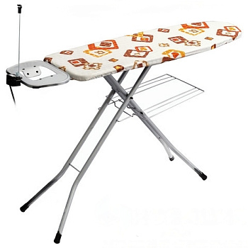 Гладильная доска 120х38см, моноблок, розетка, подрукавник, подставка под утюг, ассорти, "Capitol" DOGRULAR, 213101, 211101