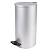 Ведро для мусора с педалью, УСИЛЕННОЕ, ТИТАН, 30 литров, серое, оцинкованная сталь