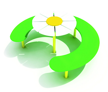 Скамья со столом Цветок