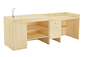 Стол демонстрационный с сантехникой