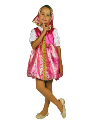Детский карнавальный костюм Матрешка (рост 104-134 см)
