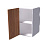 Шкаф кухонный навесной, 400х314х720 мм левый/правый