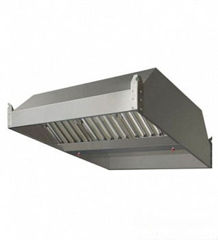 Вытяжной зонт островной, ширина 1000 мм