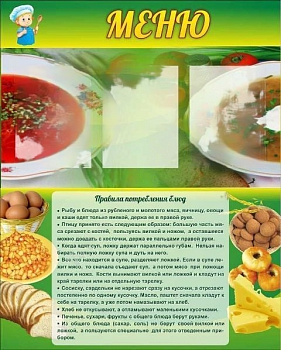 Стенд Меню 0,85*1,06м