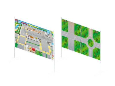 Доска двухсторонняя магнитно-маркерная Азбука дорожного движения, 170х100 см