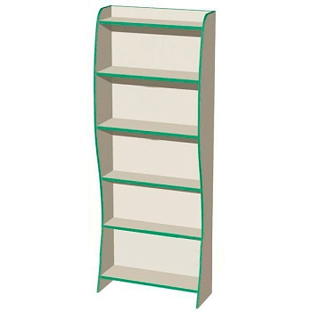 Стеллаж фигурный, 900х220(390)х2100 мм