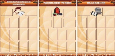 Стенд Информационные стенды (3 штуки), 3х1,5 м