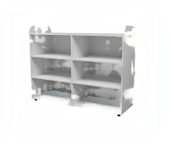 Стеллаж для зонирования, 6 ячеек