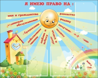 Стенд Я имею право, 1x0,8 м