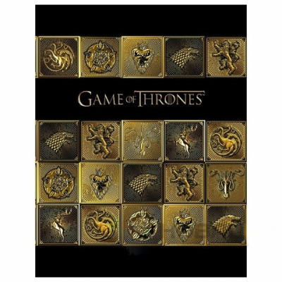 Тетрадь на кольцах А5 170х220 мм, 120 л., ламинация, клетка, HATBER, "Игра престолов", 120ТК5В1_26317