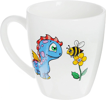 Кружка с детским рисунком 220 мл, с ручкой