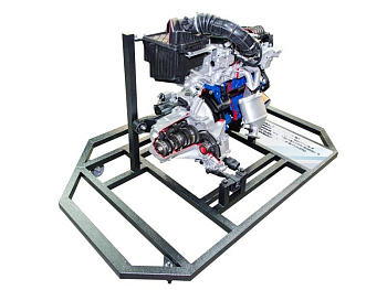 Двигатель переднеприводного автомобиля (агрегаты в разрезе)