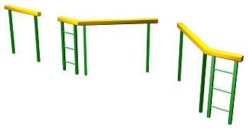 Разрушенный мост для уличной полосы препятствий