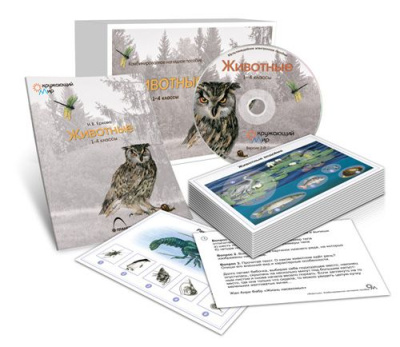 Комбинированное наглядное пособие Животные (1-4 класс)