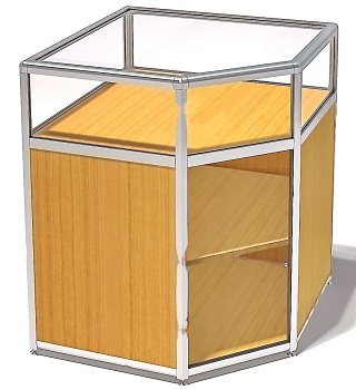 Витрина демонстрационная ПДА-01/07у, серия еврошоп