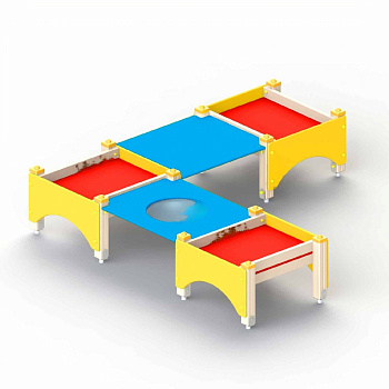 Стол-песочница большая, 307х306 см, h 70 см