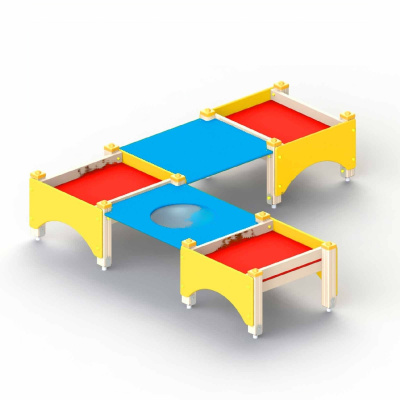 Стол-песочница большая, 307х306 см, h 70 см