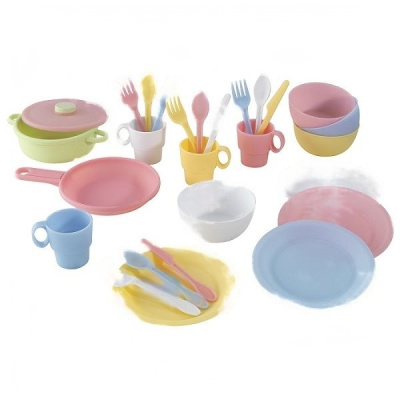 Кухонный игровой набор посуды Пастель (Pastel)