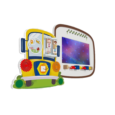 Детский интерактивный комплекс с бизибордом Автобус
