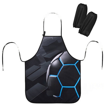 Фартук с нарукавниками ЮНЛАНДИЯ, 45х54 см, "Soccer ball", 271044