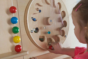 Тактильно-развивающая Панель детская Лабиринт-цветок