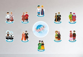 Настенная композиция Народы России