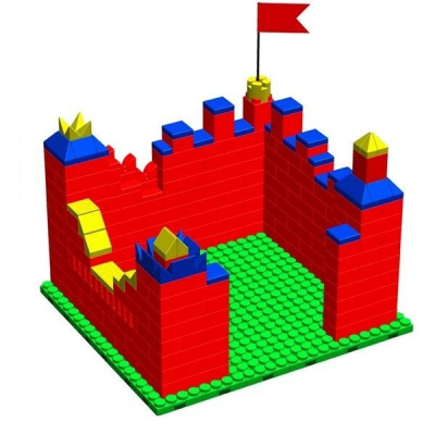 Готовое решение конструктор детский Крепость-1,  68х63х72 см