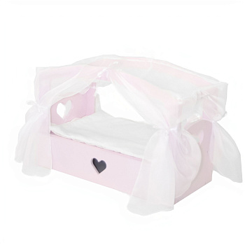 Кроватка с бельевым ящиком, цвет Мия Серия "Любимая кукла"