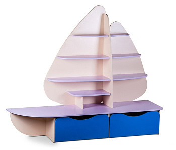 Стеллаж для игрушек и пособий Парусник, 1790х500х1500 мм