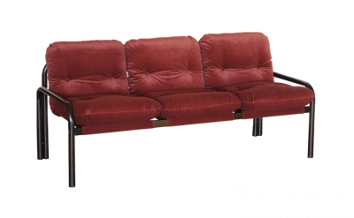 Диван на металлокаркасе трехместный, 1700x750x460 (800) мм