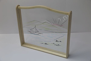 Панель детская для игровых зон Прозрачный мольберт