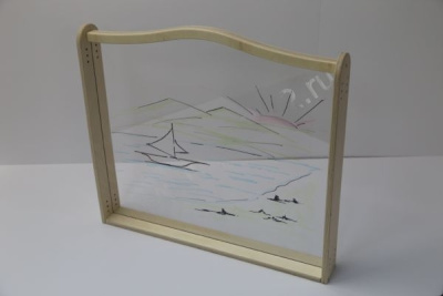 Панель детская для игровых зон Прозрачный мольберт