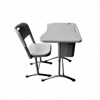 Комплект ученической мебели №1 (1-местный, регулируемый, пластик)