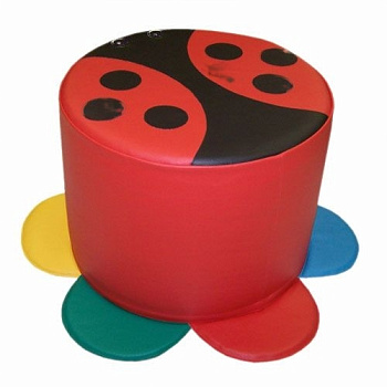 Игровая мягкая мебель для детей Пуф Божья коровка